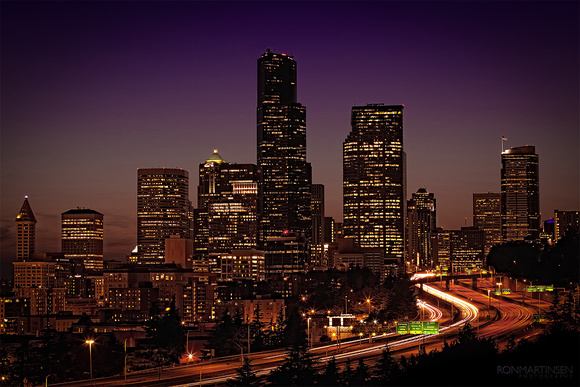 Seattle at Dusk from Dr. Jose Rizal Park